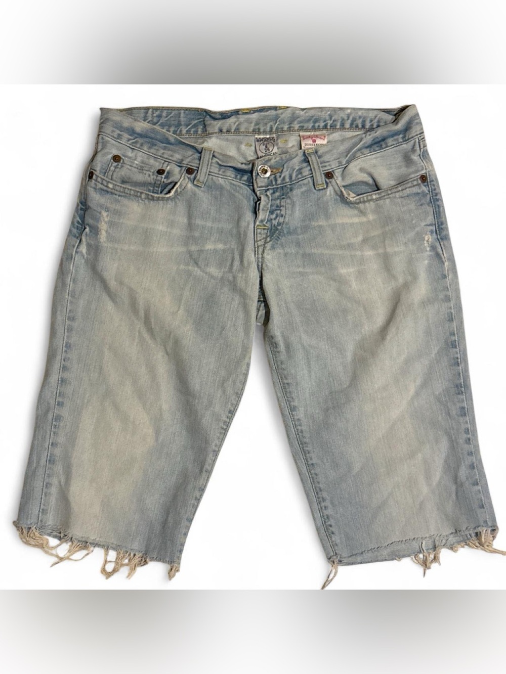 Vintage Lucky Brand jeans ultra low rise cut off bermuda shorts